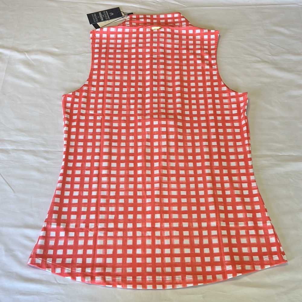 Cabana Life Nantucket Sleeveless Wicking Performance Zip Mock Neck Top NWT - Picture 2 of 9
